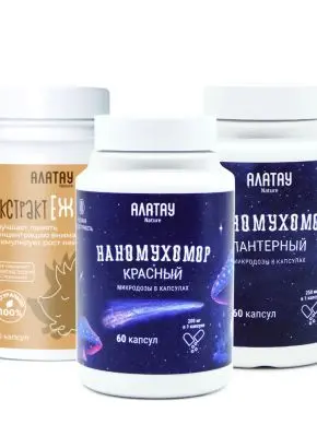 Комбо набор микродозингов 3в1: мухоморы красный, пантерный и экстракт ежовика Комбо набор микродозингов 3в1: мухоморы красный, пантерный и экстракт ежовика