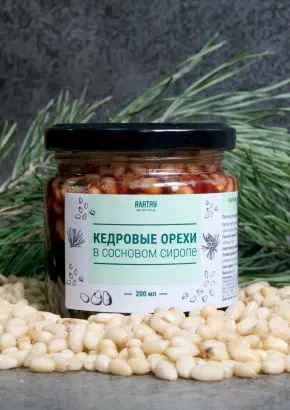 Кедровый орех в Сосновом сиропе, 200 мл