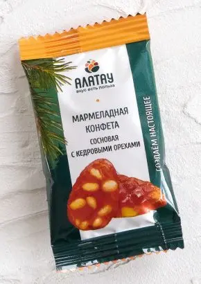 Мармелад сосновый с кедровыми орешками, 1 кг