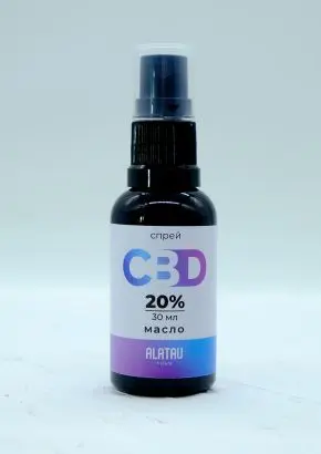 CBD масло 20%, спрей 30мл. на кокосовом масле МСТ. Каннабидиол 6000мг