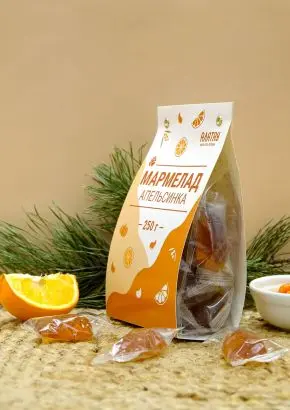 Мармелад фруктовый Апельсиновый, 250 гр