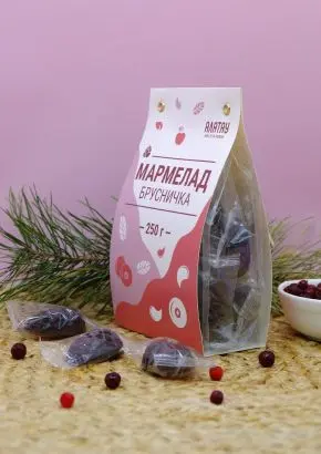 Мармелад ягодный Брусничный, 250 гр