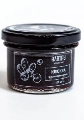 Клюква в сосновом сиропе, 100 мл