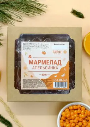 Мармелад фруктовый Апельсиновый, 500 гр