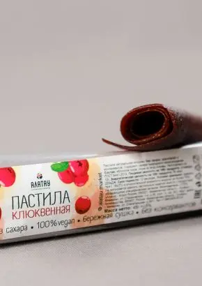 Пастила клюквенная (без сахара) 45 г